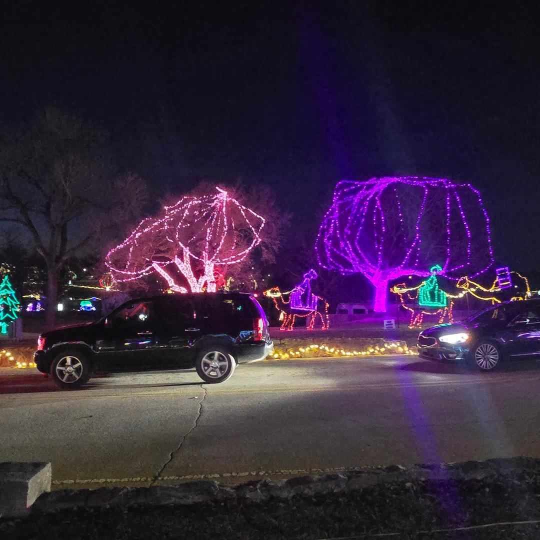 David Morrison's album, Chickasha family Christmas lights