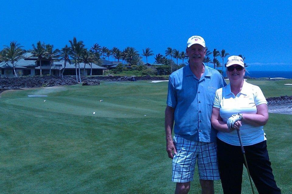 Rob and Georgia at Mauna Lani