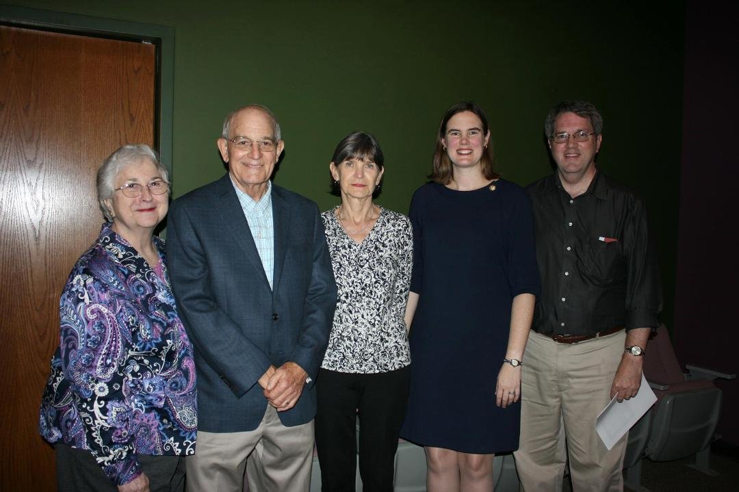 AGS monthly meeting are: Susan Wylds Hardwick,Barna McKinne Hardwick, Keith Claussen, speaker Julia Jackson and Historic Augusta Director, Erick Montgomery. Ms. Jackson showed photos of ceramic, silver and glass items from