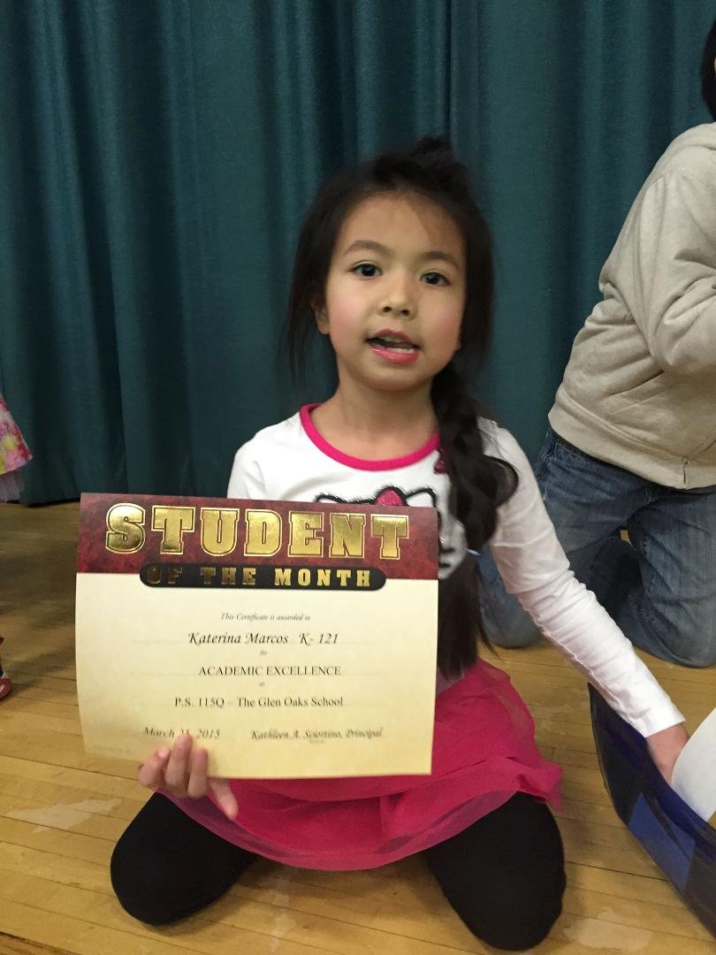 Katerina Student of the Month for March 201