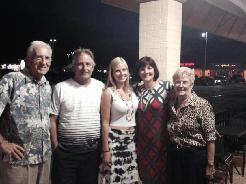 Dinner with Brian Meg Lex Al and I a few days before Lex leaves for South Africa internship