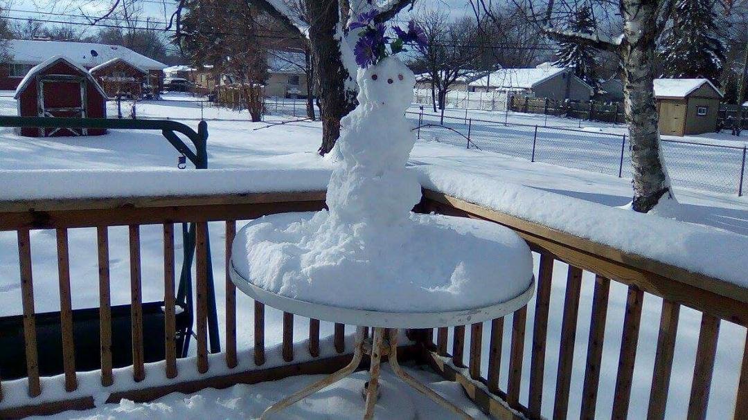too deep to shovel. perfect for snowlady!! LOLOLOL...
