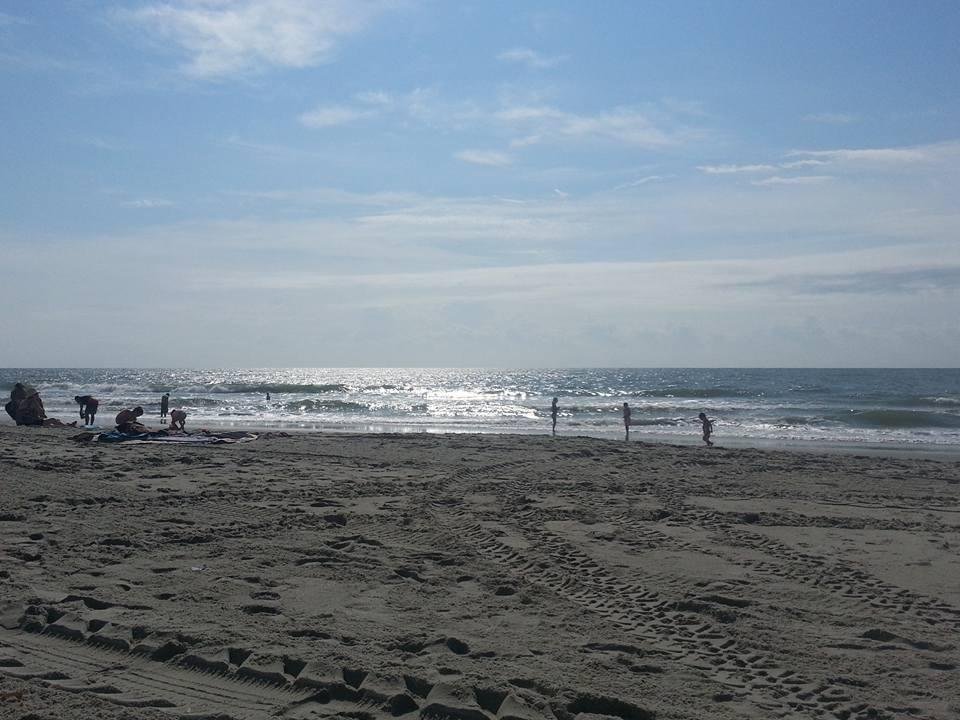 Finally a beautiful day on the beach.