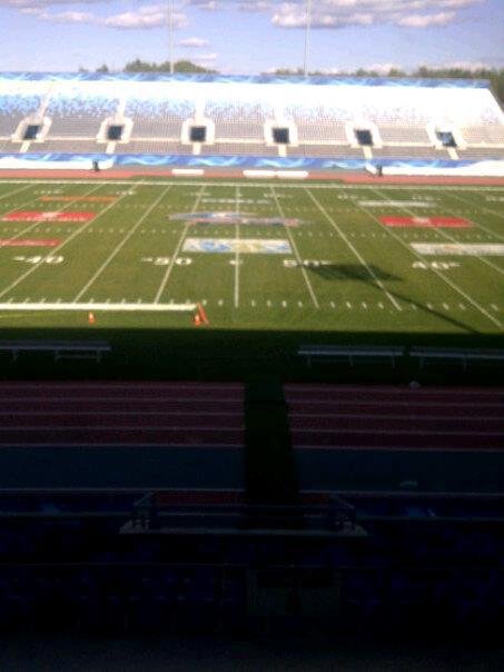 Field all painted and ready for Touchdown Atlantic