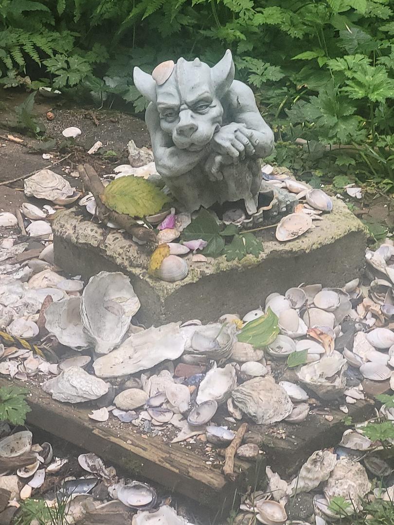 Stoped to visit an old friend