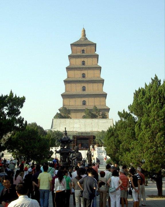 Big Goose Pagoda in Xi'An (and, yes, there is a "Little Goose Pagoda")