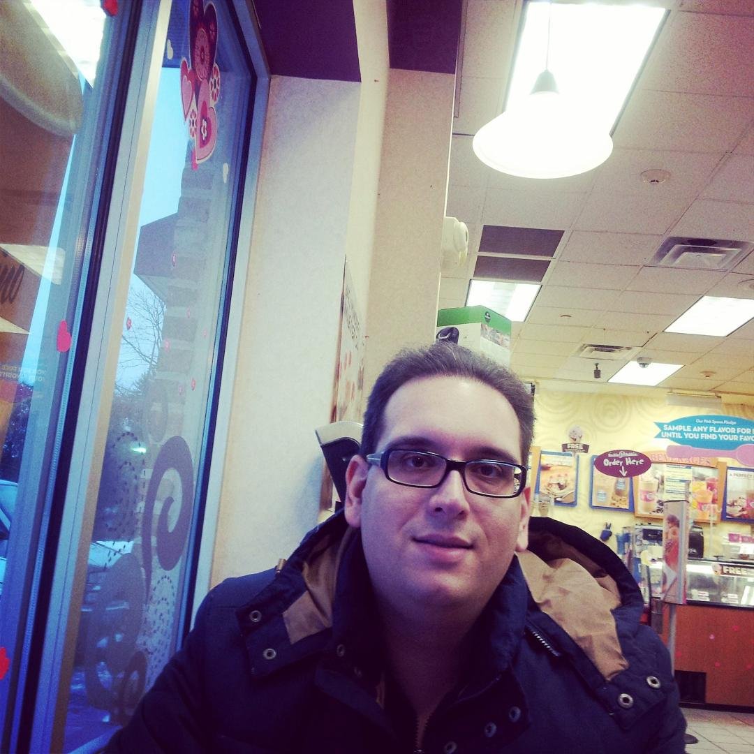This a picture of Danny. We were at dunkin donuts