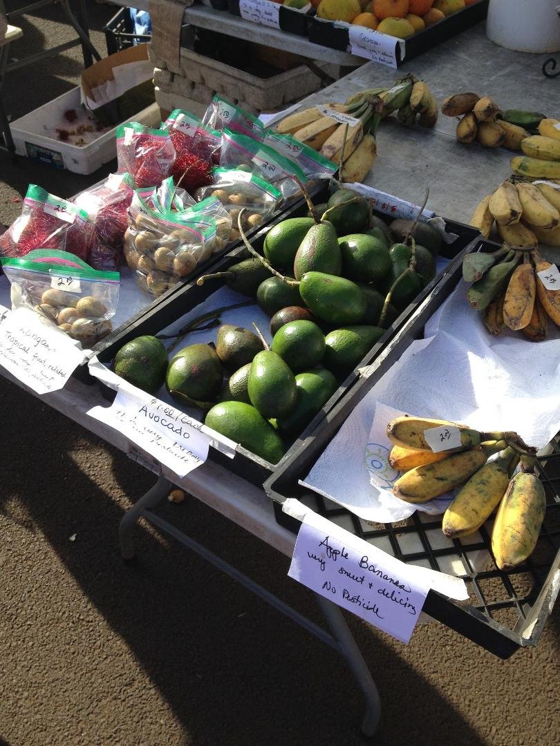 Farmers market in Kapaa, Kauai