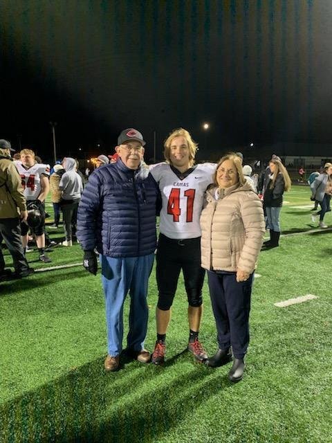 Football weekend with grandson Jake!