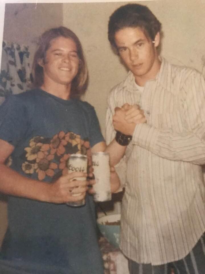 Going threw more pix. Me & Pete Randall in 9th grade lol