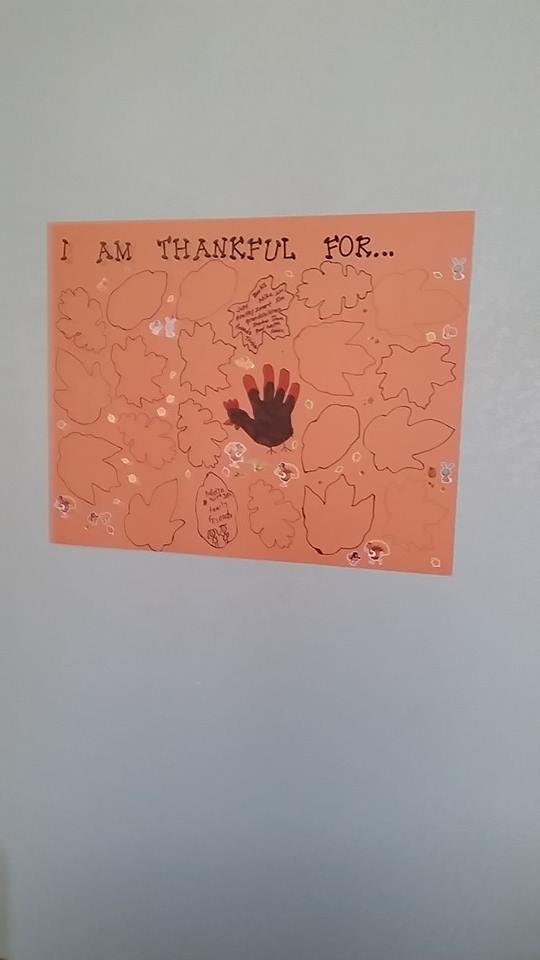 This is the Thanksgiving Poster Katelyn and I made together and will share with the whole family as we get together at Trisha and Fabian's house. I have sooooo much to be thankful for this year - my family here, in St Louis