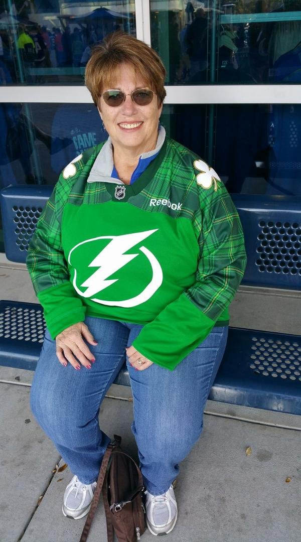 With my baby for the Lightning Pre St. Paddy's Day game. Go Bolts!