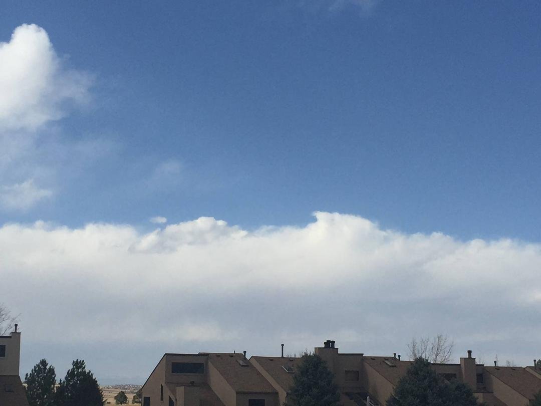 A view looking north behind the house while walking the pup.. Oh yes, the weather is coming.. But a great view now...