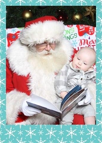 This is my great grandson Nahalen and he had a great Santa experience