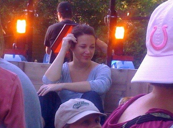 Jackie on a hayride