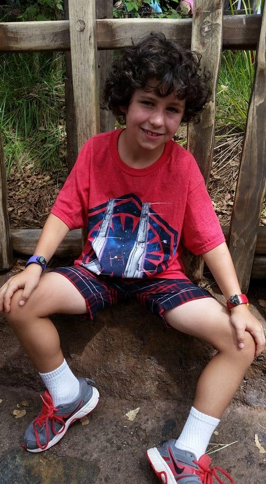 Jagger...as we waited on yet another long line at Disney.