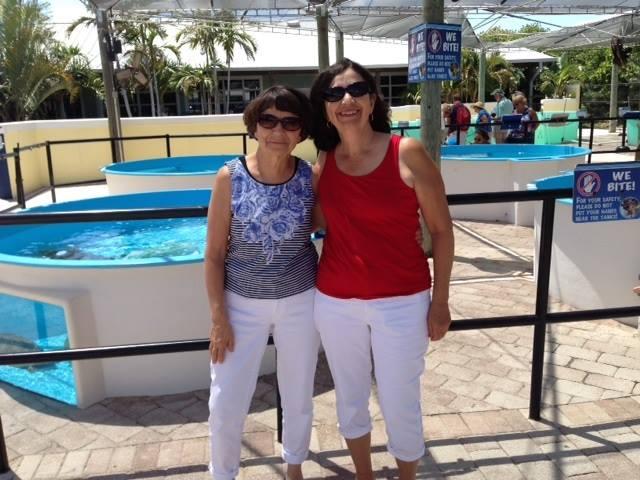 Judy and her sister Maureen in Jupiter Florida