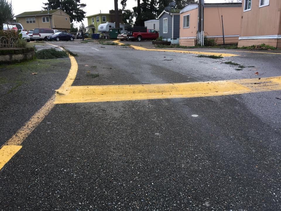 View from north end driveway.