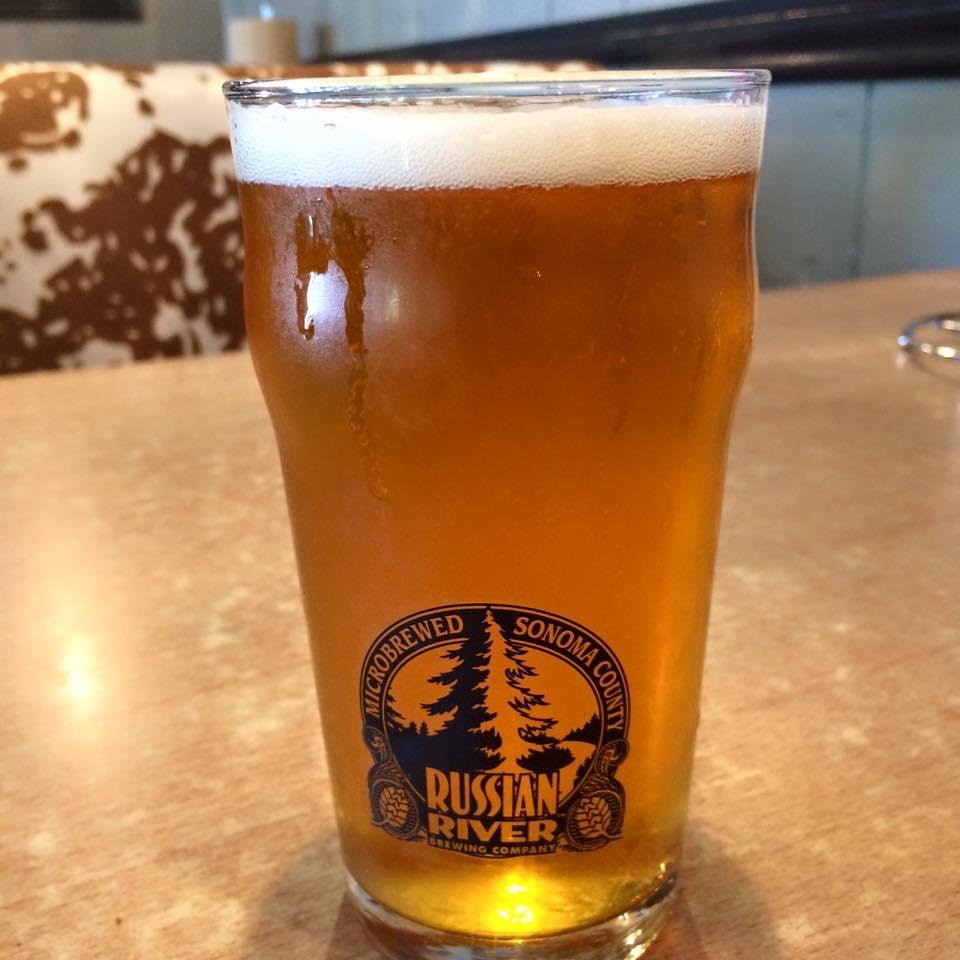 Only way to eat BBQ...with Pliny the Elder