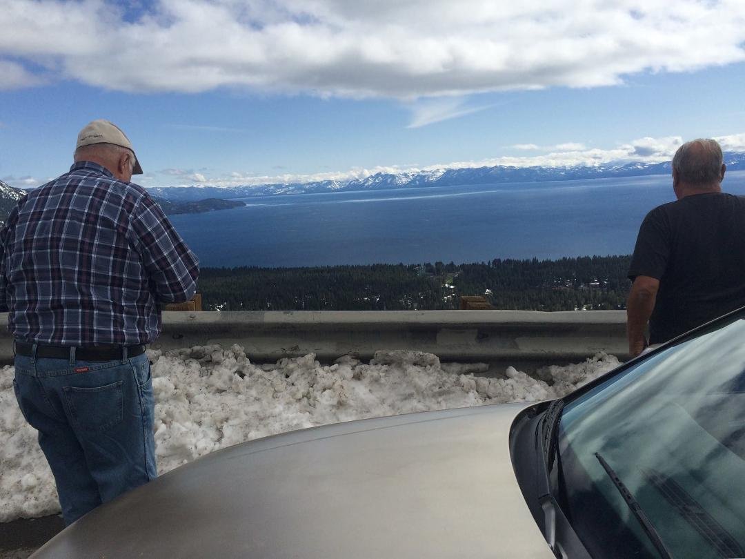 Visiting Brother Jim and Adele-Tahoe overlook