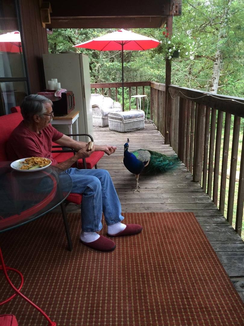 George and the Boss having lunch!