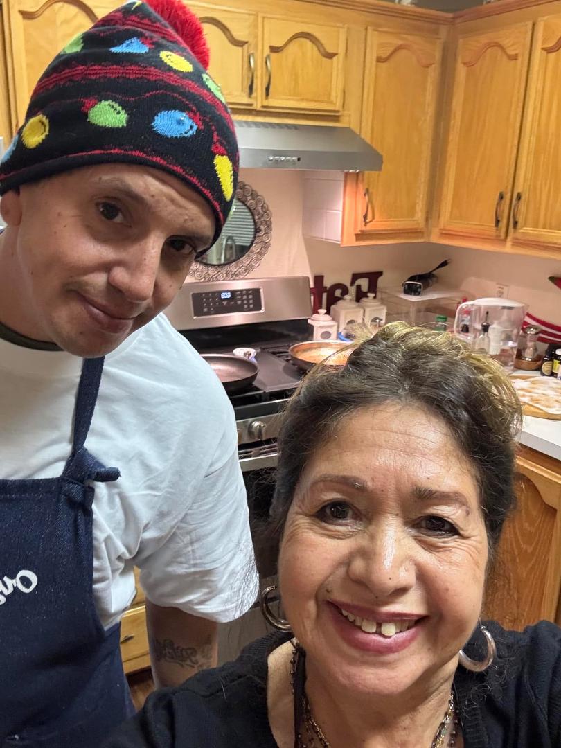 Making food with the most important person in my life my beatiful mother where would I be without her merry Christmas everyone hope everyone is having a fun and engaging holiday