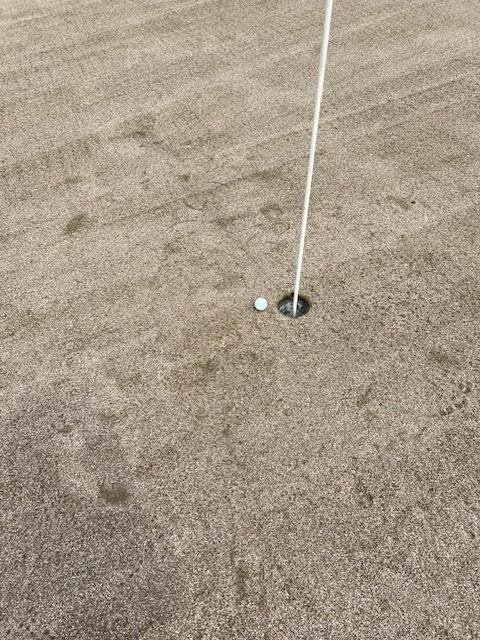 My second shot on hole number 9 from 180 to the centerof the green but back pin about 190 out. if I was alittle better golfer it would've been an eagle