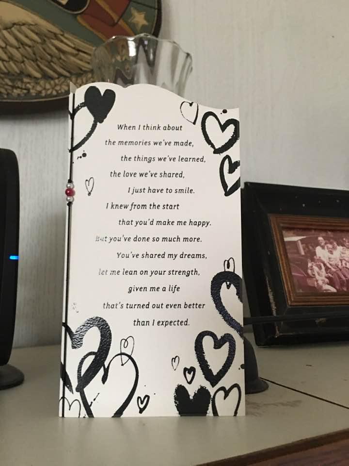 When you’ve been married almost 42 years and you open the top of your jewelry armoire to find a Valentine’s Day card you forgot you bought ❤️🤦♀️ Happy Valentine’s Day everyone 🥰