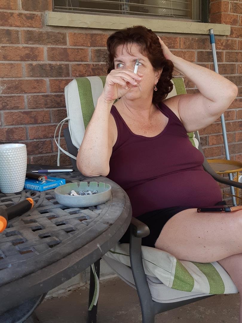 Friday morning patio time