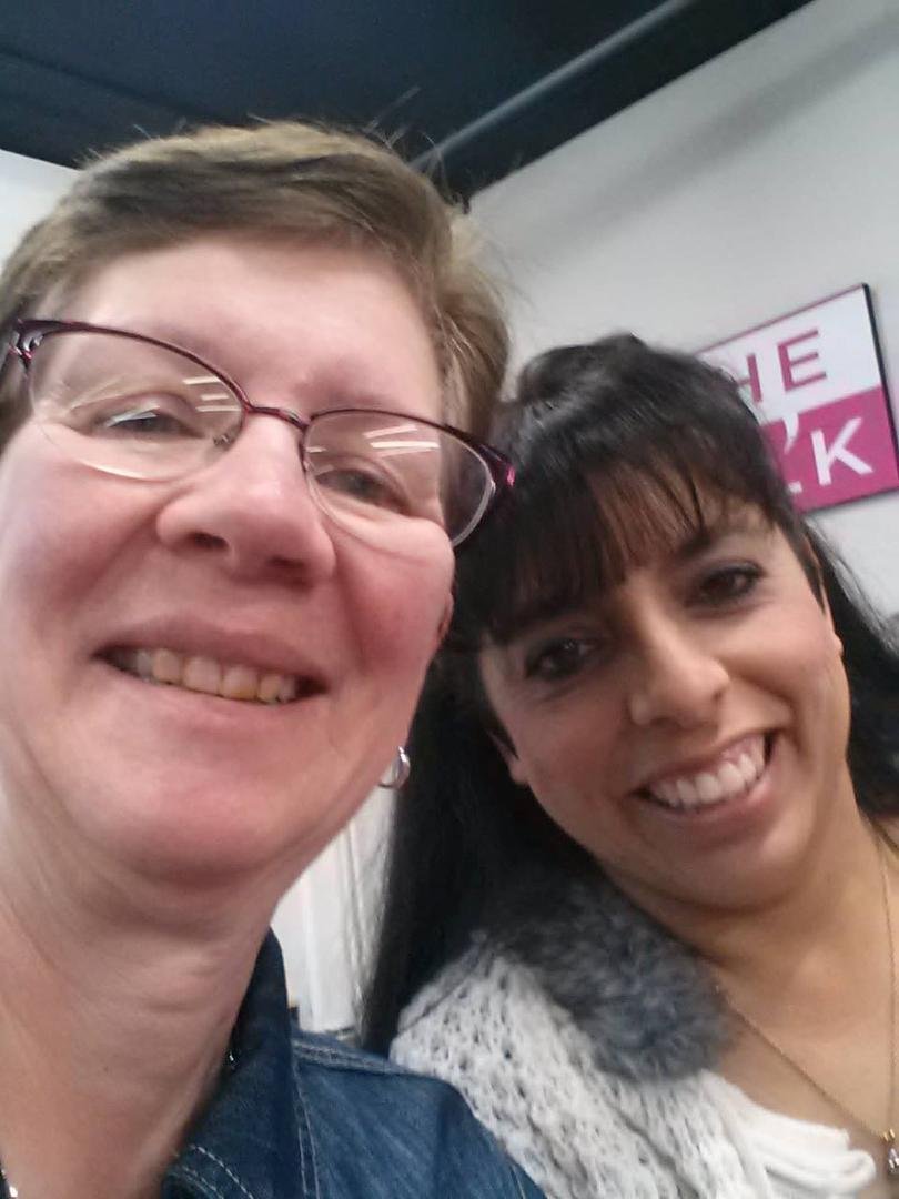 Angel and I at The Talk!