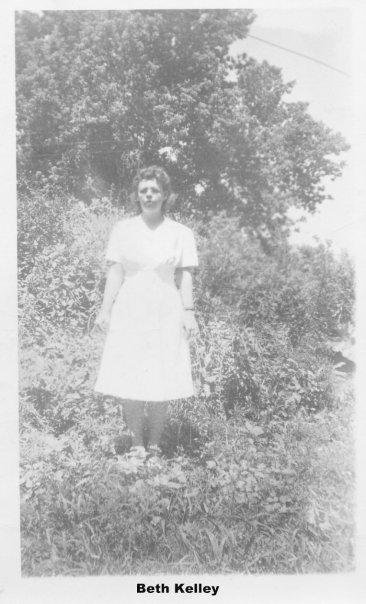 Mom out in the yard at Berwyn again. I think this was soon after Glenn was born...