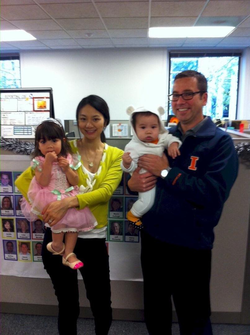 Halloween? Nothing scary about this family. Cute picture.