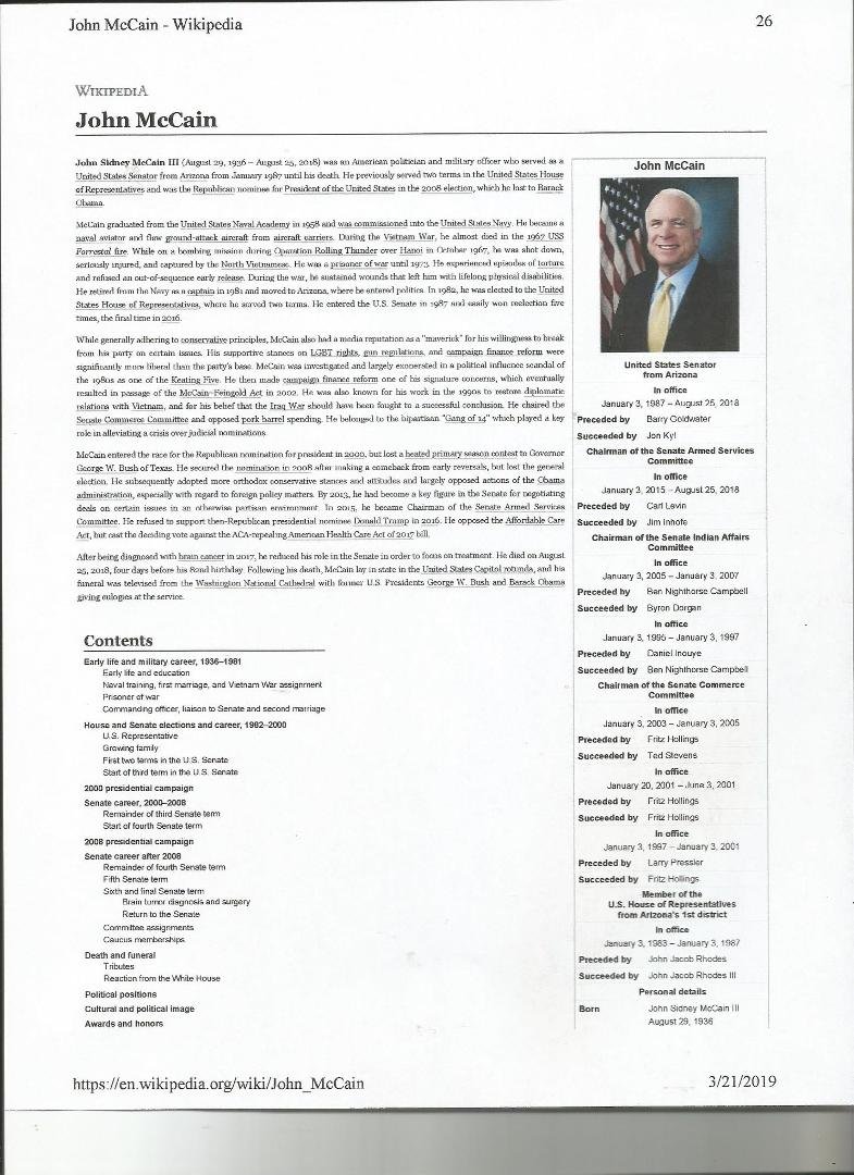 Don't know what happened to my John McCain post; but, Love you John McCain! No one can be as good or can take your place!