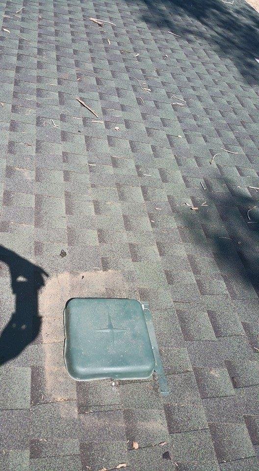 Ok so remember that hole in my new roof? Well..today I FINALLY quit procrastinating. . Figured I better do something before the monsoon season so here it is my repair!