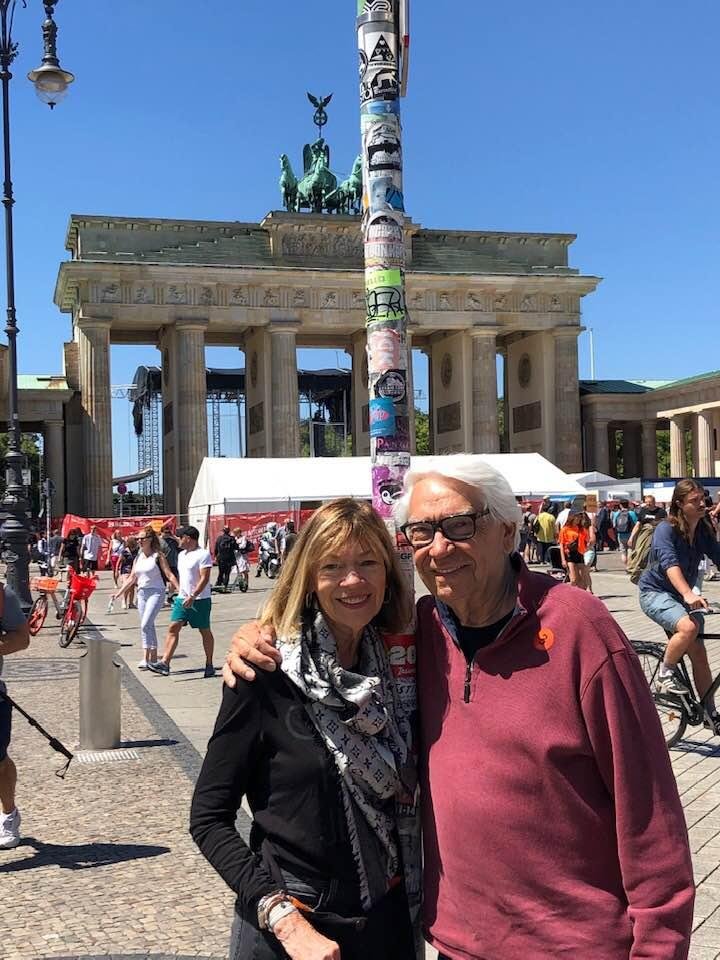 Gary and Rosemary at Brandenburg Gate in Berlin. Last city tour on the trip. Wonderful cruise!!!