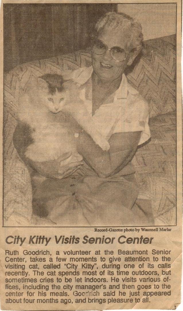 Grandma Goodrich's  News Paper Article