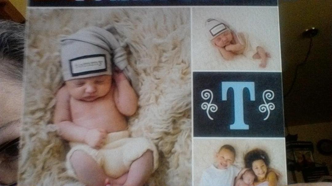 I received this wonderful picture in the mail the day before yesterday and I'm a great auntie once again! I am so proud of him as well as I am of all my great neices and nephews!