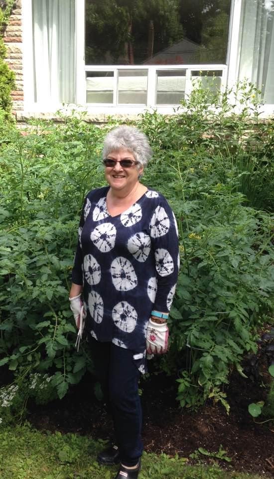 Tomato plants taller than our farmer Suanne. This is the organic urban garden with agricultural partner Estera. Thanks Tara for the inspiration.