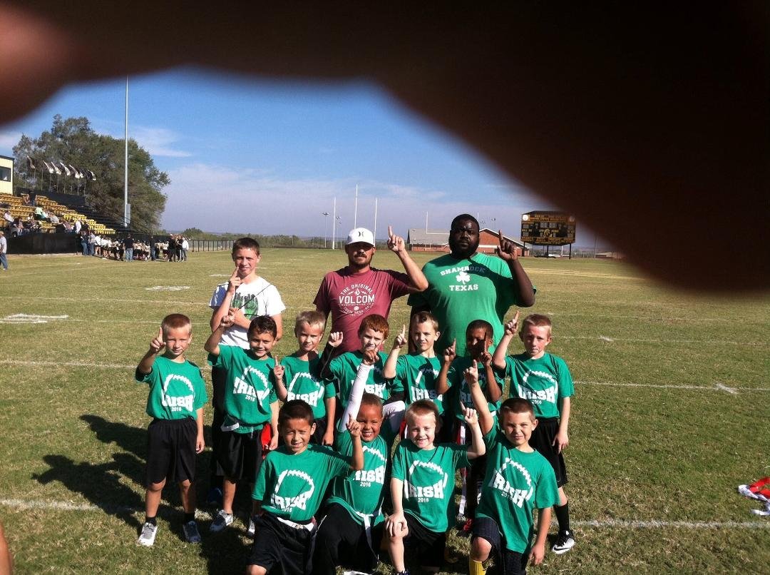 Shamrock's 1st & 2nd grades undefeated 6-0 coaches S. Wright , P.W. Wright & R. Ryan