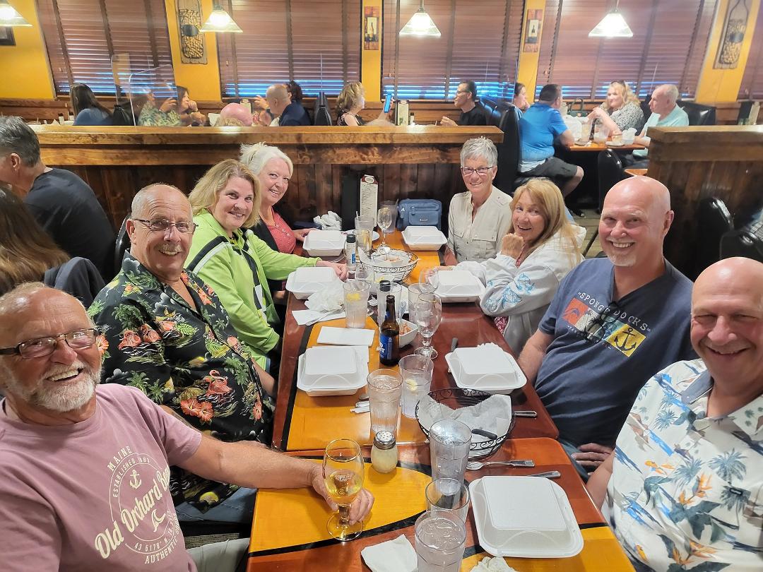 We went to dinner with some great neighbors.