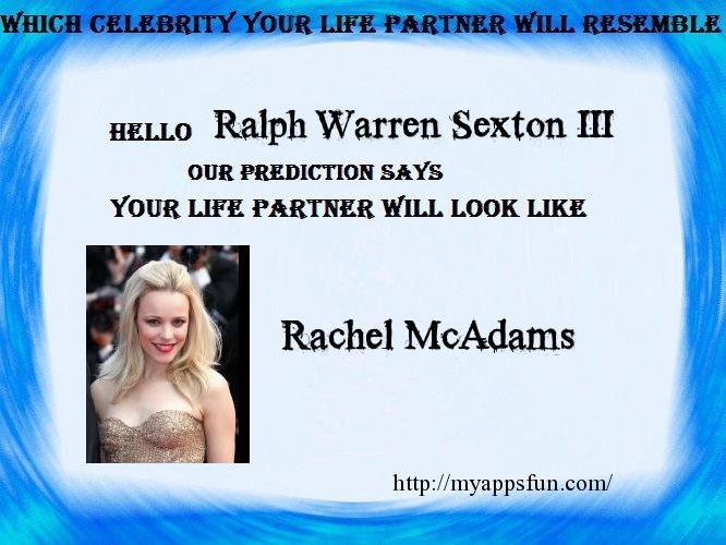 Ralph Sexton's album, Celebrity Your Life Partner Resemble