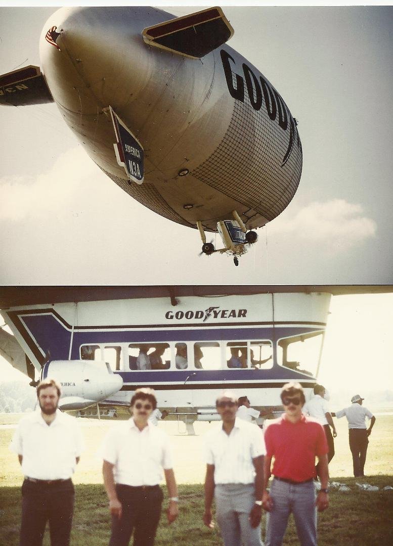 We got a call in the control tower from the pilot of the Blimp Goodyear Blimp asking us if we wanted a ride, he did not have to ask us twice. This was an opportunity of a lifetime.