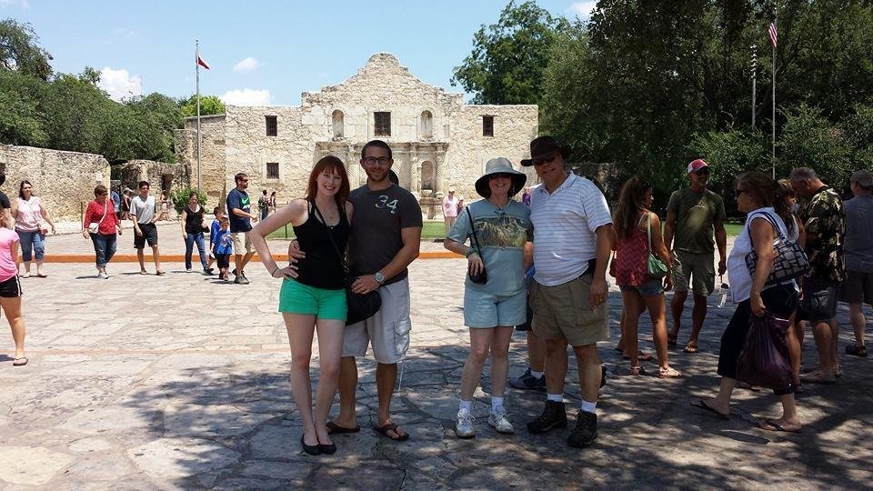 At the Alamo in San Antonio