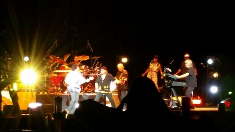 At the Toto and Yes concert. So far Toto has been great!