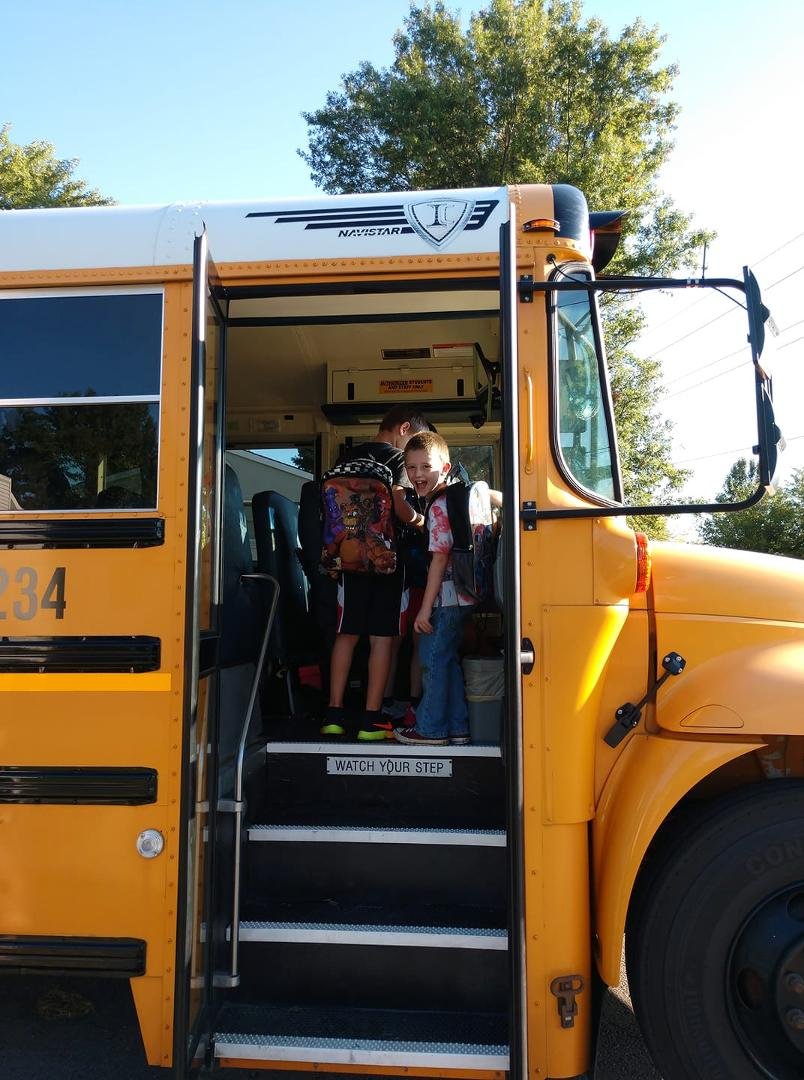 First day of kindergarten for my Boo.
