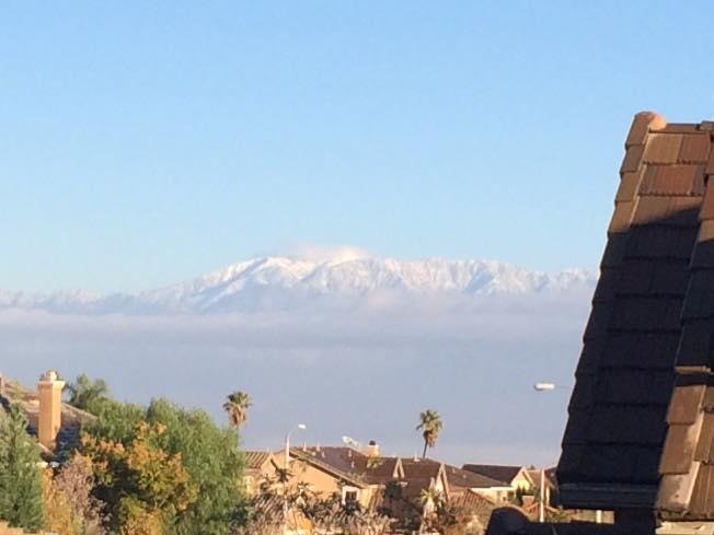 First snow in the mountains