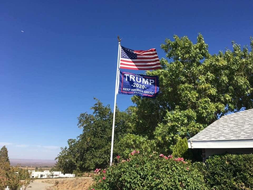 Got our Trump flag.