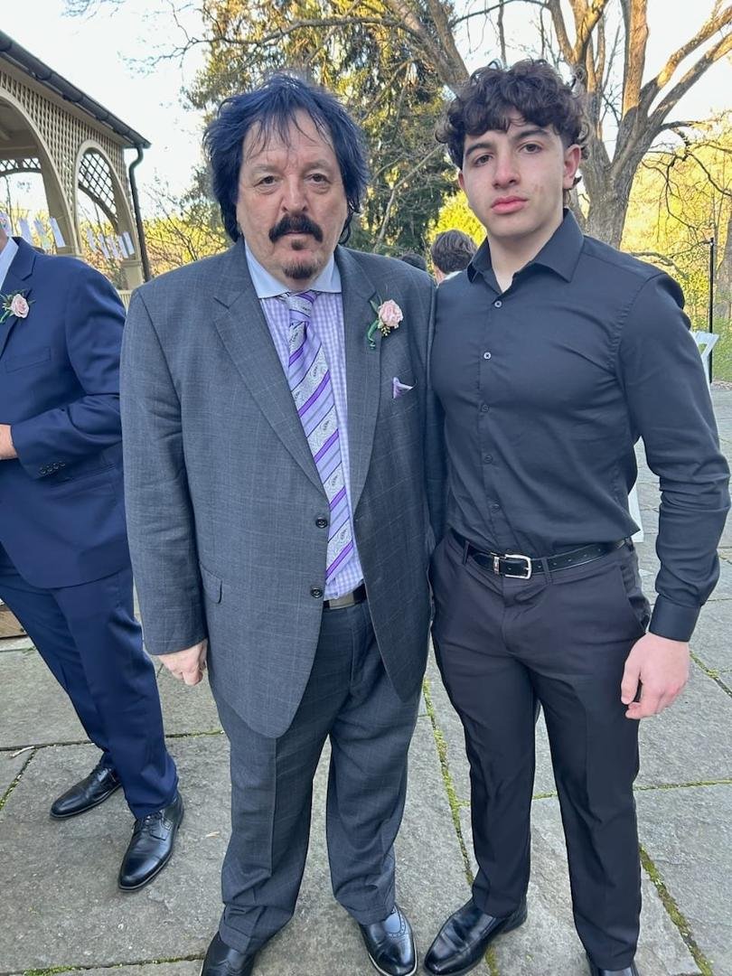 My grandson Antonino and me