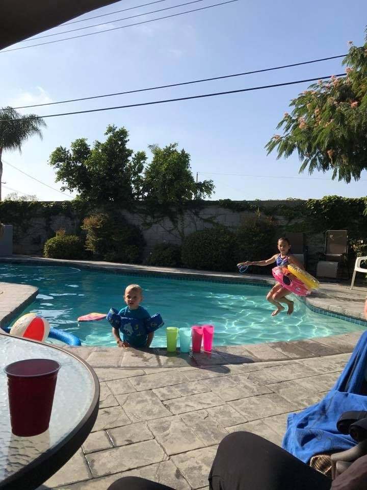 Funtime with Papa & Grama Jack babysitting for the weekend ..good pool time, while John Henry Jackson & Kristin McWilliams Jackson move into their new house this weekend