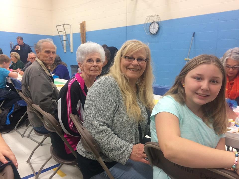 This is our last breakfast at Carroll’s school. Our great grand daughter is going up way to fast.